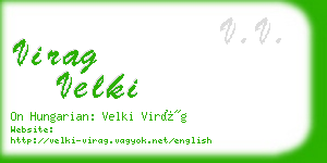 virag velki business card